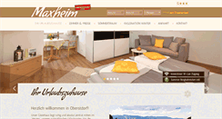 Desktop Screenshot of gaestehaus-maxheim.de